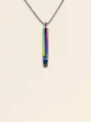 Triangular hole necklace