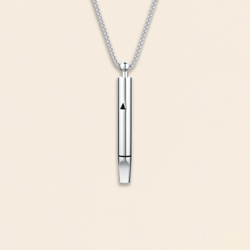 LAMKHOO Triangle-Vent Flat-Tip Necklace