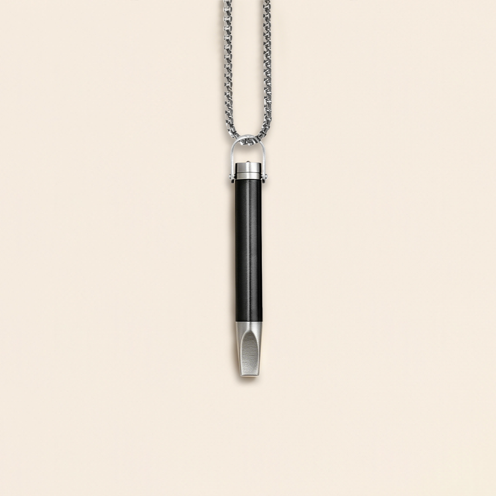 LAMKHOO Adjustable Airflow Flat-Tip Breathing Necklace
